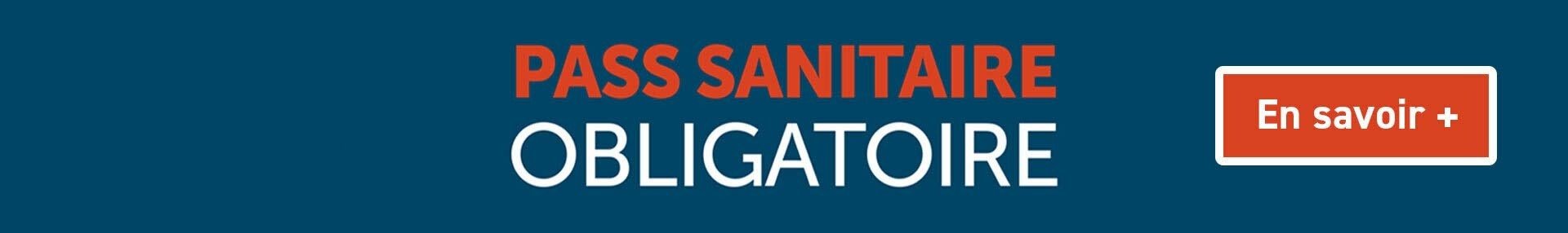 Pass sanitaire obligatoire à partir de 18 ans