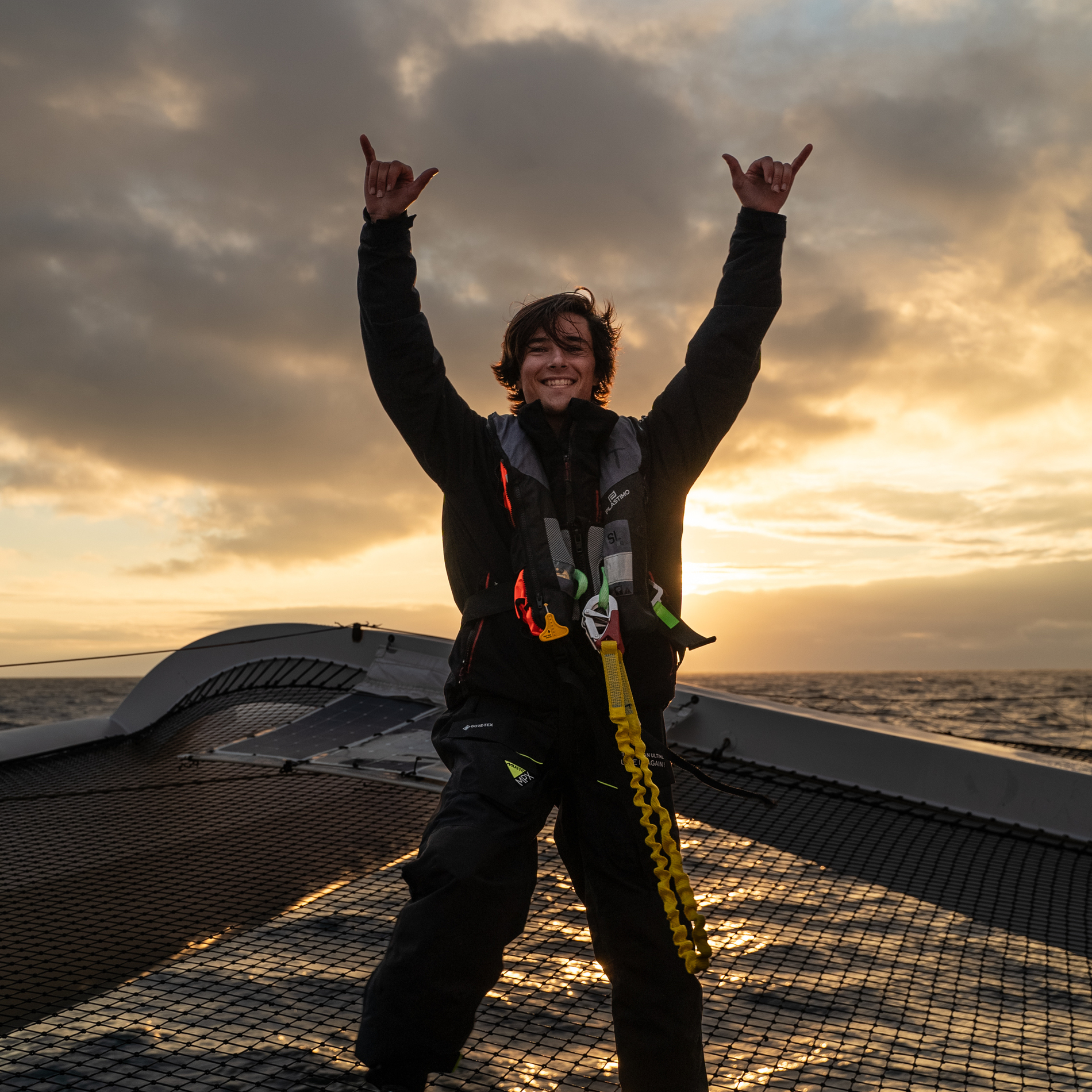 Titouan Pilliard sur le Trimaran USE IT AGAIN