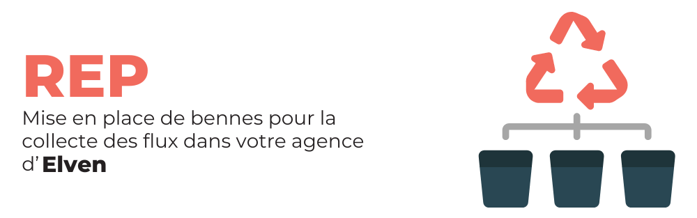 REP - Mise en place de bennes pour la collecte des flux dans votre agence de Guémené